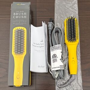NEW Drybar The Baby Brush Crush Mini Heated Straightening Brush